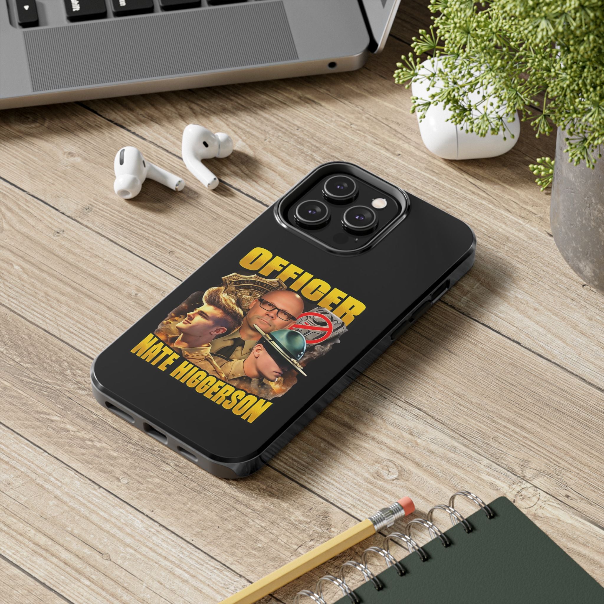 Officer Nate Higgerson Tough Phone Case — Personalized Memorial/Tribute Police Phone Cover