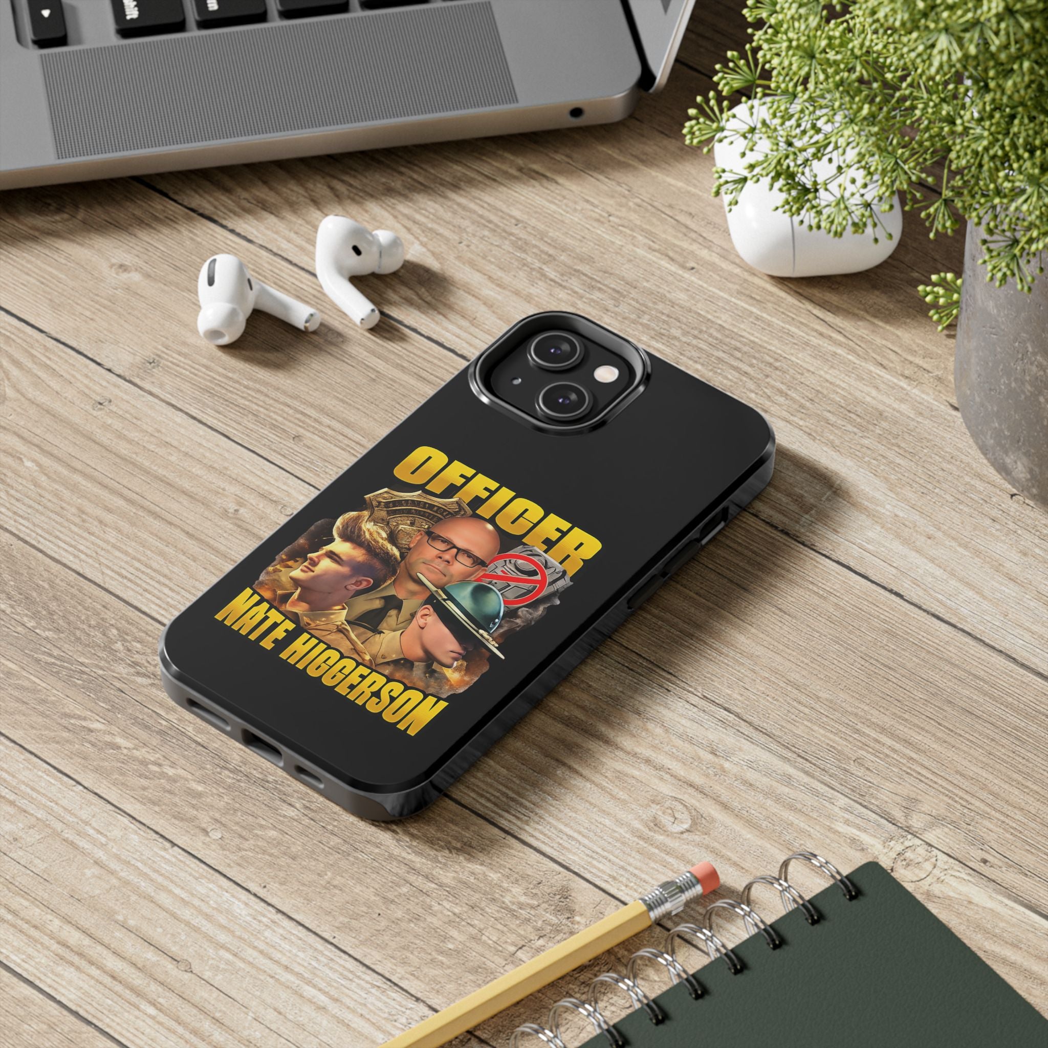 Officer Nate Higgerson Tough Phone Case — Personalized Memorial/Tribute Police Phone Cover